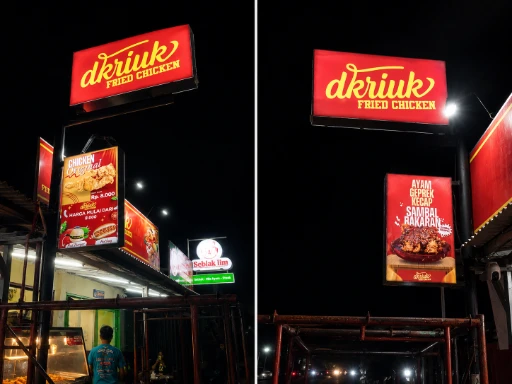 Reklame, neon box & huruf timbul — proyek Dexsign di Karawang 2