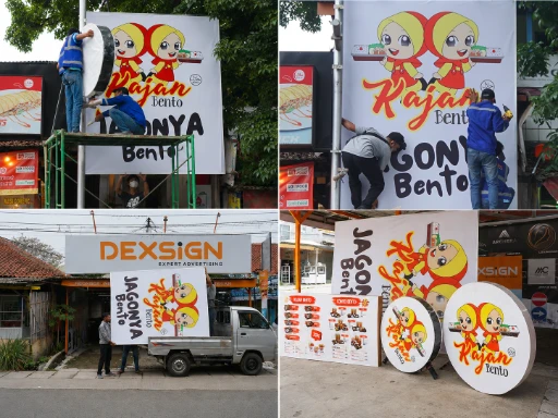 Reklame, neon box & huruf timbul — proyek Dexsign di Karawang 16