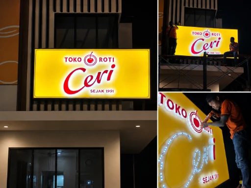 Reklame, neon box & huruf timbul — proyek Dexsign di Karawang 17